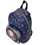 Top and Side view of Avatar Aang Nickelodeon Funko Pop Mini Backpack showing straps and trim