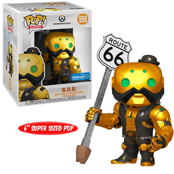 BOB #558 - Overwatch Funko Pop! Games [Metallic Gold 6-Inch Wal-Mart Exclusive]