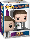 Bruno #1079 Funko Pop from Ms. Marvel — in retail window box