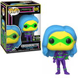 Crusaderette #828 Emerald City Comic Con Blacklight Funko Pop in and out of box