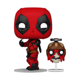 Deadpool with Headpool #1400 Deadpool & Wolverine Funko Pop out of box