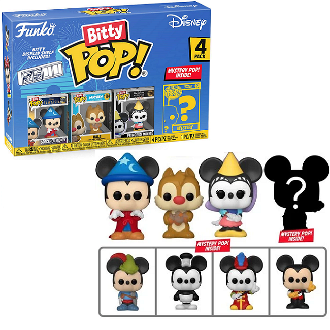 Funko Bitty Pop! Disney 4-Pack Series 1 Disney Mickey & Friends