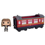 Hogwarts Express Carriage with Hermione Granger #22 Funko Pop figure outside of packaging