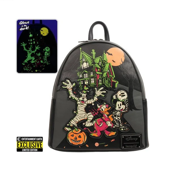 Loungefly Disney 100 Halloween Trick or Treaters Glow-in-the-Dark Mini-Backpack [EE Exclusive]