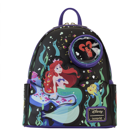 LoungeFly The Little Mermaid 35th Anniversary Life Is The Bubbles Mini-Backpack