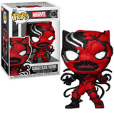 Carnage Black Panther #1434 Funko Pop from Marvel shown both in and out of box