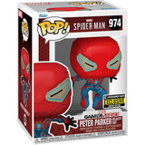 Peter Parker Velocity Suit #974 Spider-Man 2 Funko Pop in box glam shot