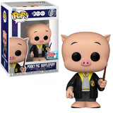Porky Pig Hufflepuff #1337 WB 100 Funko Pop 2023 Fall Convention Exclusive in and out of box