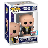 Porky Pig Hufflepuff #1337 WB 100 Funko Pop 2023 Fall Convention Exclusive boxed view