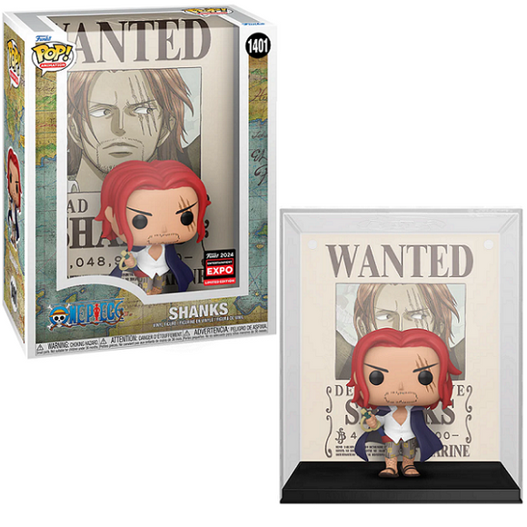 Shanks #1401 - One Piece Funko Pop! Animation [2024 Entertainment Expo Shared Exclusive]