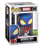 Spider-Boy #1384 Marvel Funko Pop boxed view