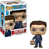 Tony Stark #225 Funko Pop — in box and out of box display