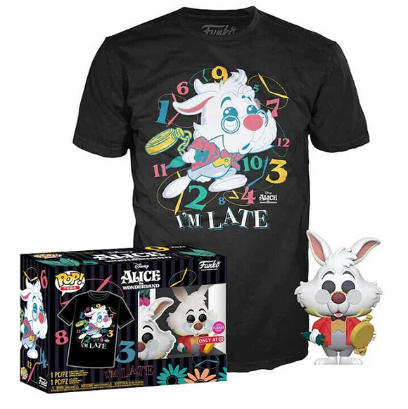 White Rabbit – Alice in Wonderland 70th Pop! & Tee [Target Exclusive Size-M]