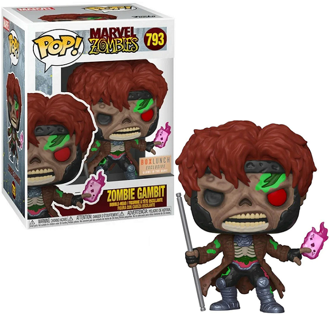 Zombie Gambit 793 Marvel Zombies Funko Pop! [GITD BoxLunch Exclusiv