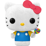 Flocked Hello Kitty with Lollipop vinyl Funko Pop! out of box
