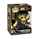 Eddie Brock #869 Marvel Funko Pop Blacklight Target Exclusive in box
