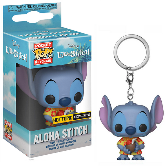 Aloha Stitch - Lilo & Stitch Funko Pocket Pop! Keychain [Hot Topic Exclusive]