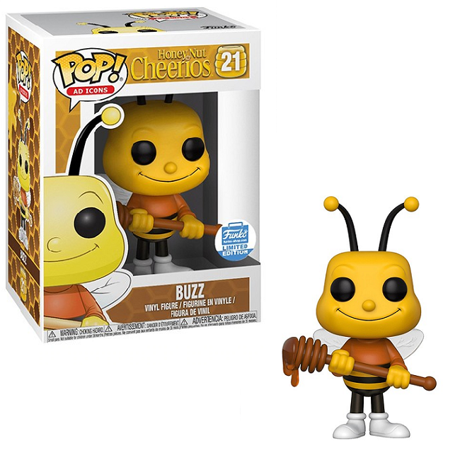 If this Honey Nut Cheerios ad icon knows one thing it's delicious cereal!  This Funko Shop limited edition Pop! Buzz…