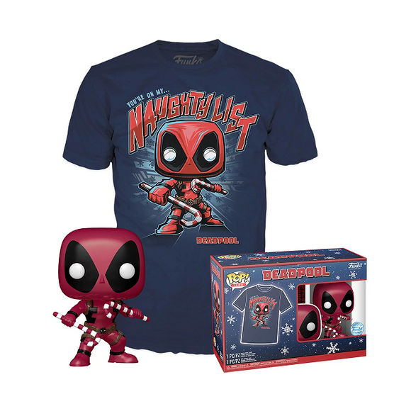 Deadpool - Marvel Holiday Funko Pop & Tee [Size-L]