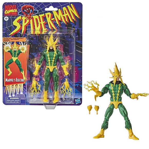 Electro - Spider-Man Retro Marvel Legends Action Figure