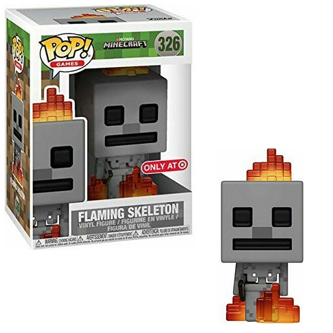 Flaming Skeleton #236 - Minecraft Funko Pop! Games [Target Exclusive] – A1  Swag