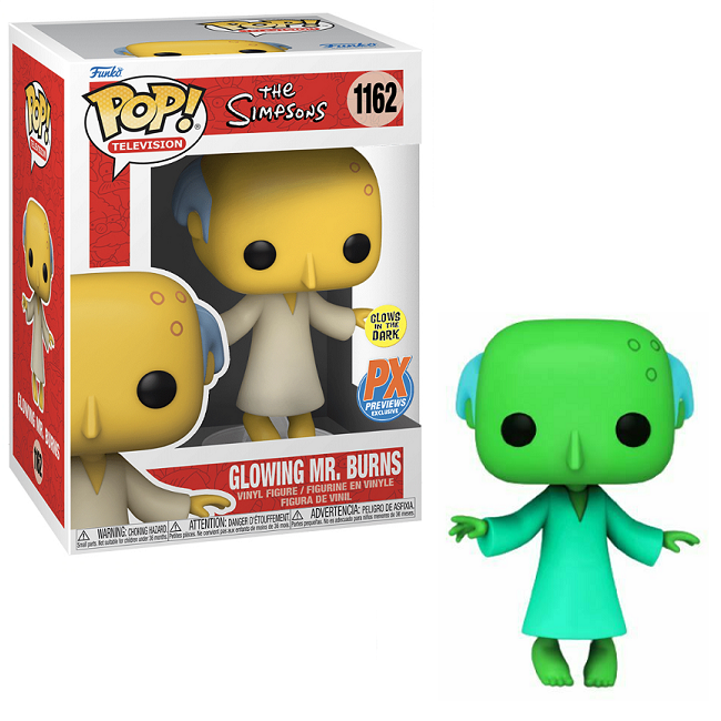 Glowing Mr Burns #1162 - The Simpsons Funko Pop! TV [GITD PX