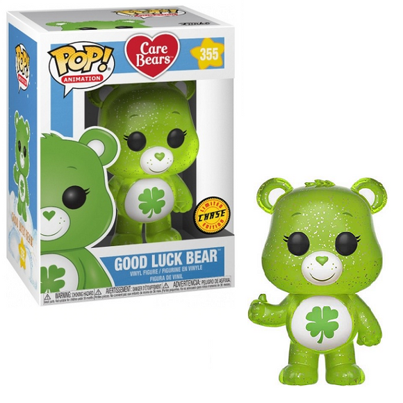 Good Luck Bear #355 - Care Bears Funko Pop! Animation [Translucent Glitter Chase Version]