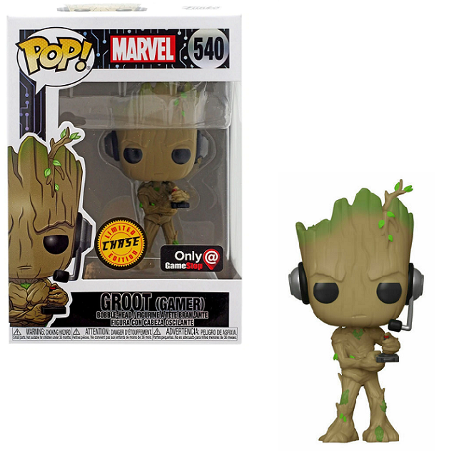 Groot #540 – Marvel Funko Pop! [Gamer] [Chase GameStop Exclusive] – A1 Swag