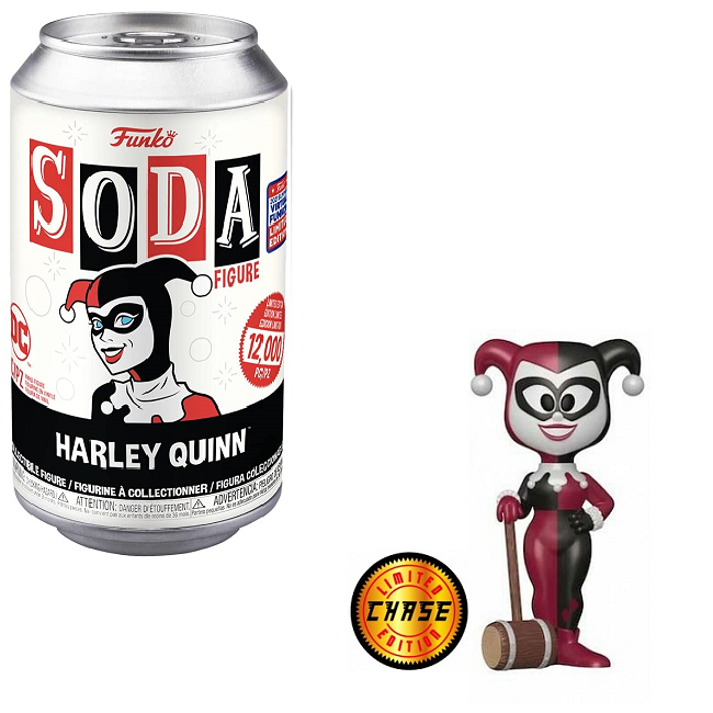 Harley Quinn – DC Comics Funko Soda Figure [Metallic Chase Version, Op