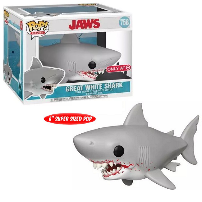 Great White Shark 758 Jaws Funko Pop! Movies [6Inch Target Exclusi A1 Swag