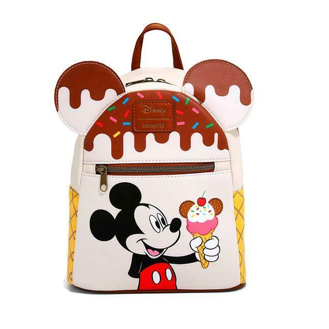 Loungefly Disney Mickey Mouse Ice Cream Mini Backpack A1 Swag