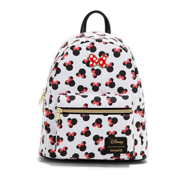 Loungefly Disney Minnie Mouse Heads Mini Backpack