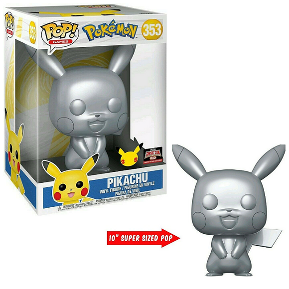 Pikachu #353 – Pokemon Funko Pop! Games [10-Inch Metallic Targetcon Exclusive]