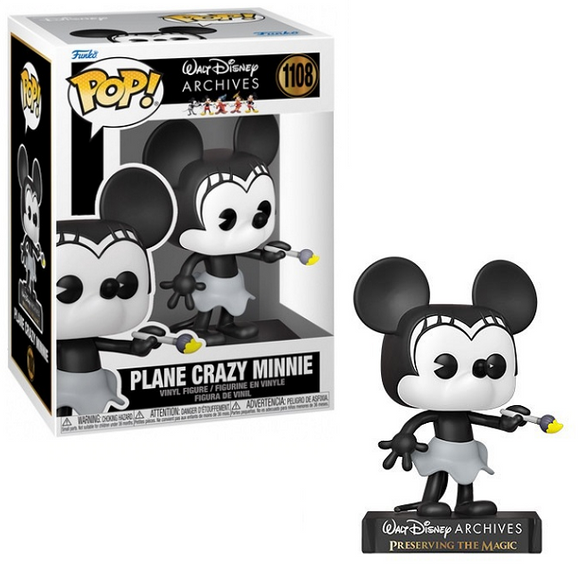 Plane Crazy Minnie #1108 - Disney Archives Funko Pop!