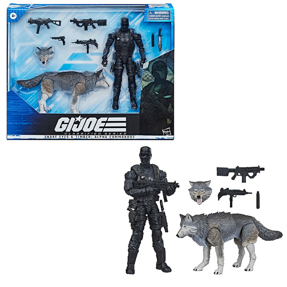 Snake Eyes and Timber Alpha Commandos - GI Joe Classified Series Action Figure