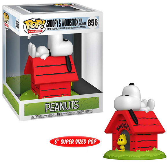 Snoopy & Woodstock with Doghouse #856- Peanuts Funko Pop! Animation [6-Inch]