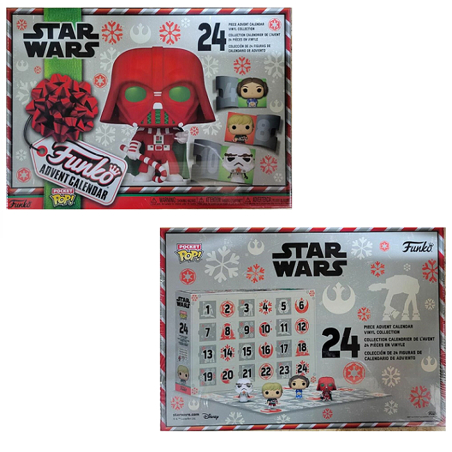 Star Wars Holiday – Calendar Swag Pop! Funko 2022 Pocket A1 Advent