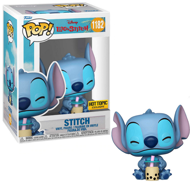 Stitch #1182 - Lilo & Stitch Funko Pop! [With Boba] [Hot Topic Exclusi – A1  Swag