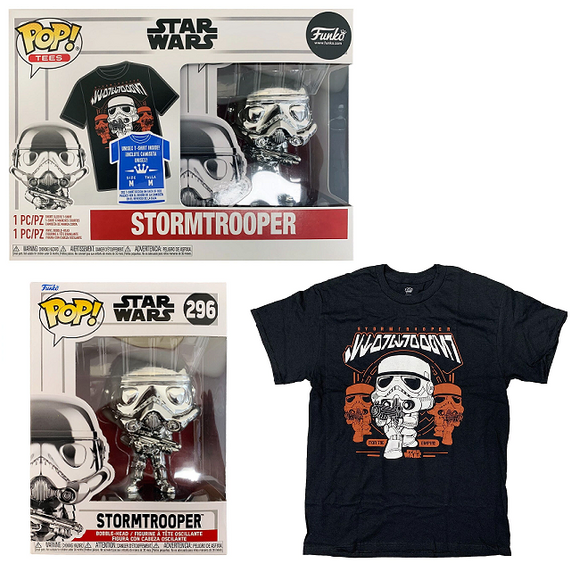 Stormtrooper #296 - Star Wars Funko Pop! & Tee [Size-L]