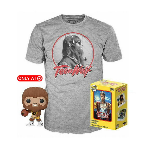 Teen Wolf - Teen Wolf Collectors Box Pop! & Tee [Flocked Target Exclusive Size-L]