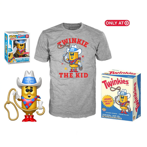 Twinkie The Kid #31 - Hostess Twinkies Funko Pop! & Tee Ad Icons [Target Exclusive Size-2XL]