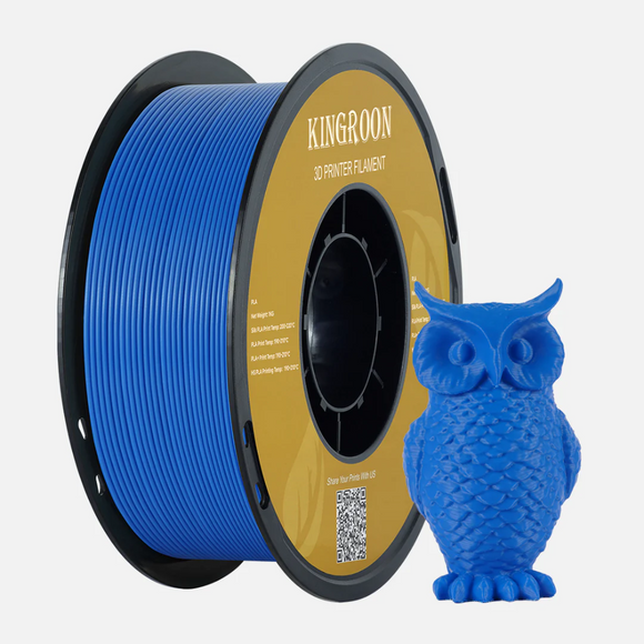 KINGROON PLA Basic filament spool with 3D printed owl model