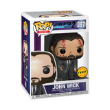 John Wick #387 Bloody Chase Version Funko Pop! in display box
