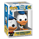 1938 Donald Duck #1442 Funko Pop displayed inside the box, front view
