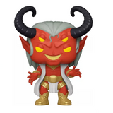 Trigon Funko Pop #473 displayed out of the box showing full character details
