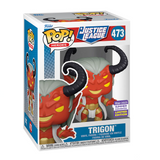 Trigon Funko Pop #473 2023 Summer Convention displayed inside the original Funko Pop box