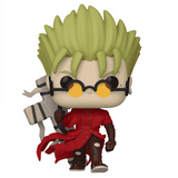 Vash the Stampede with Punisher Cross #1561 Trigun Funko Pop! Animation Funko Exclusive figure standing out of box.