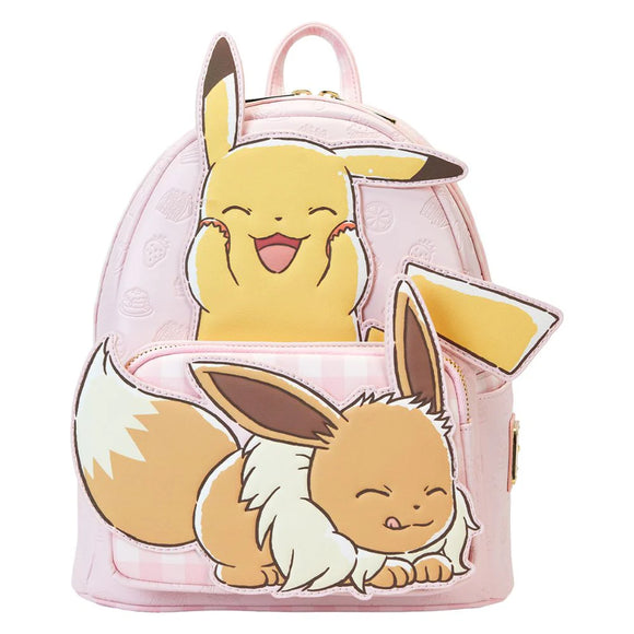 Loungefly Pokemon Pastel Pikachu and Eevee Mini-Backpack