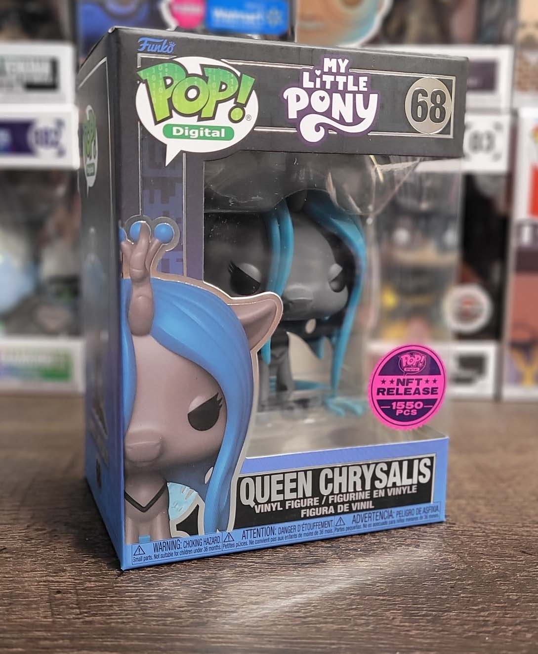 Funko Pop! Digital #68 My Little Pony Queen Chrysalis Legendary LE 1550 In  Hand!