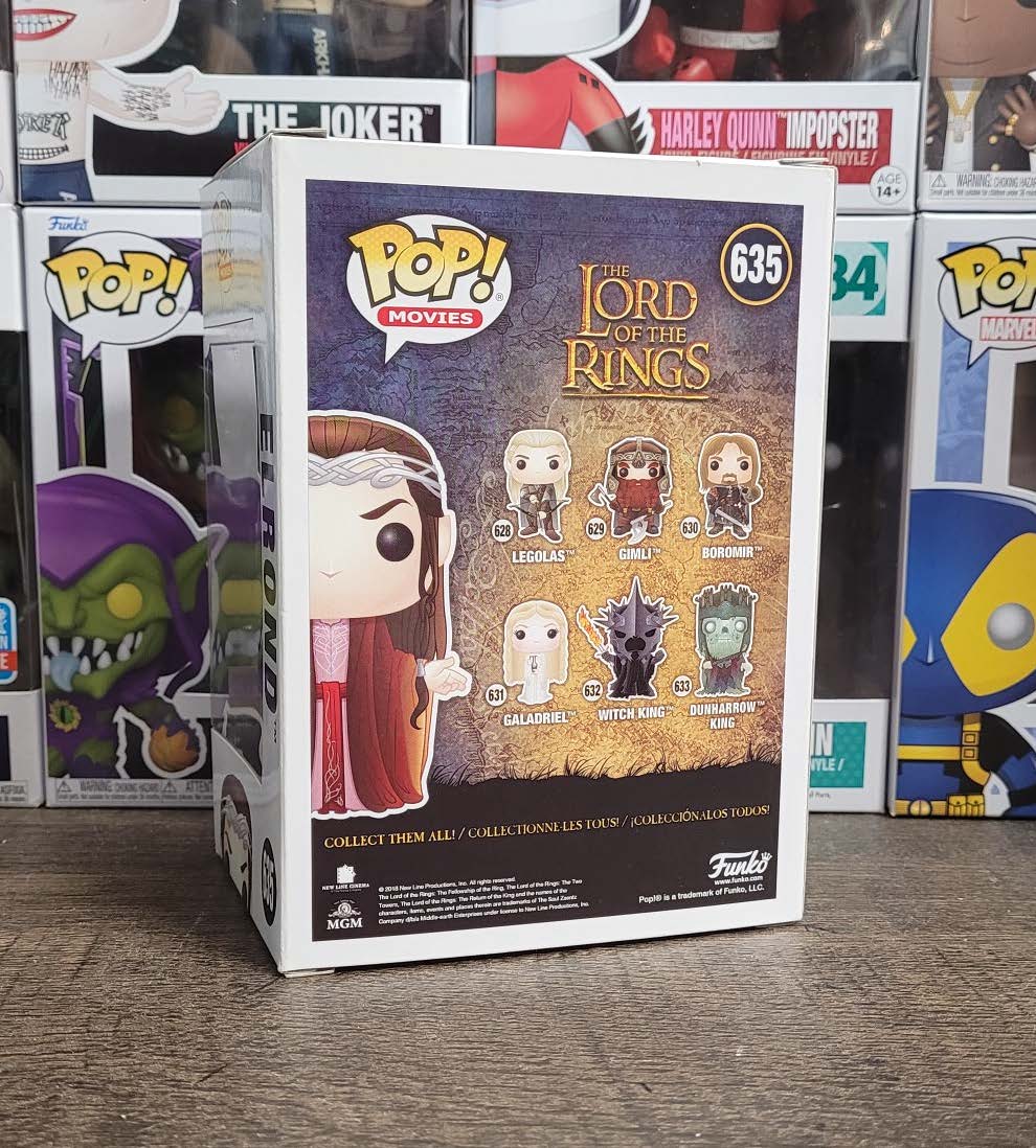 Funko Pop Elrond Lord of the offers Rings Hot Topic Exclusive